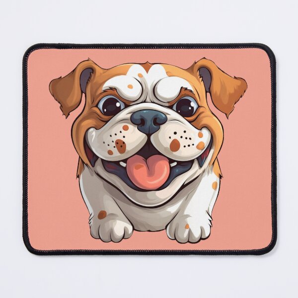 Item preview, "Cartoon Bulldog with Big Eyes" designed and sold by Mykhailov.