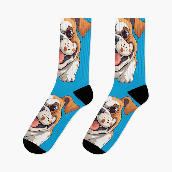 Item preview, "Cartoon Bulldog with Big Eyes" designed and sold by Mykhailov.