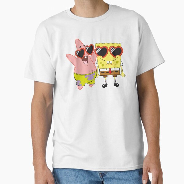 Vista previa del artículo con la obra «SpongeBob SquarePants & Patrick Heart Gafas Retrato», diseñado y vendido por FifthSun.