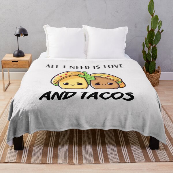 Item preview, ALL I NEED IS LOVE AND TACOS designed and sold by CRAZY&ART.