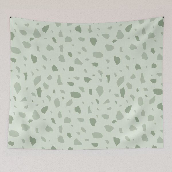 Item preview, Geometric Terrazzo Abstract Pattern (sage green) designed and sold by Design Minds Boutique.