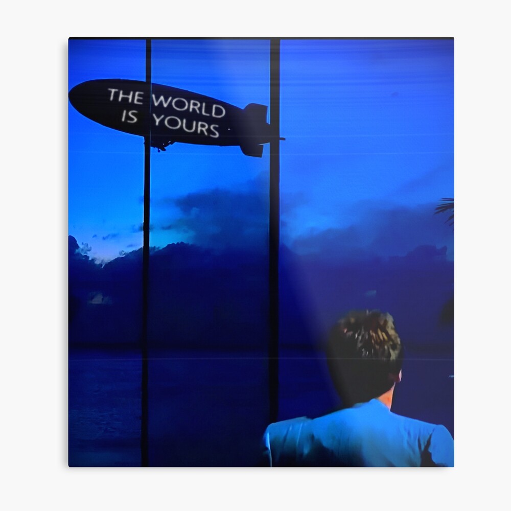 Shadow Scarfacescarface 'the World Is Yours' Canvas Art - Unframed  Watercolor Painting