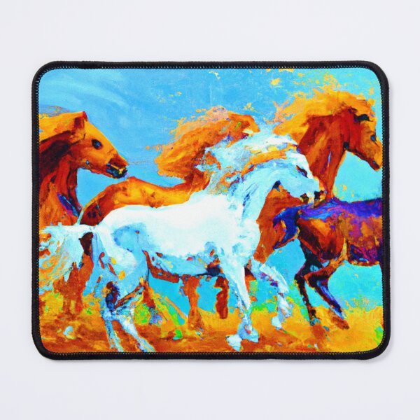 Item preview, Running Horses Paitning designed and sold by Health And Fitness Posts e-Store.