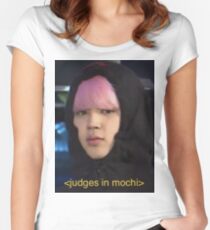 Jimin "Richter in Mochi" Meme Tailliertes Rundhals-Shirt