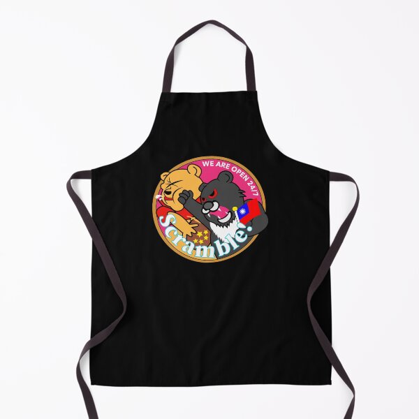 Item preview, TAIWAN Formosan Bear Punches China - Taiwan Airforce Badge - Scramble! - WE ARE OPEN 24/7 - TAIWAN INDEPENDENCE SOLIDARITY  - PROTEST CHINA designed and sold by ProgressiveMob.