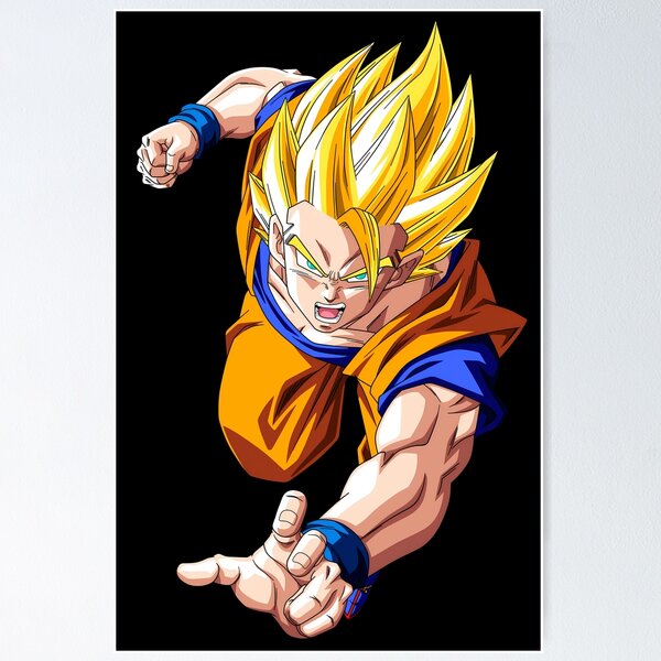 Goku SSJ 2 Sticker by Dankelys