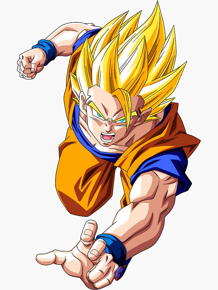 Goku SSJ 2 Sticker by Dankelys