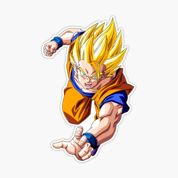 Goku SSJ 2 Sticker by Dankelys