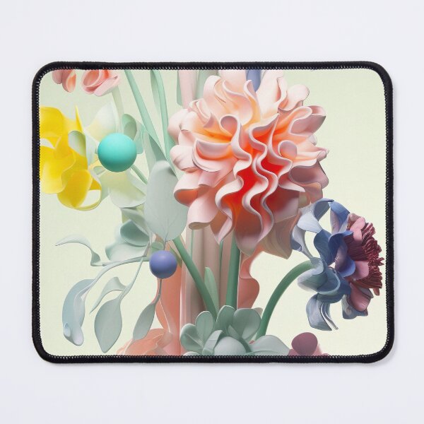 Item preview, Flower sculpture 2 in pastel designed and sold by PoppinArtFox.