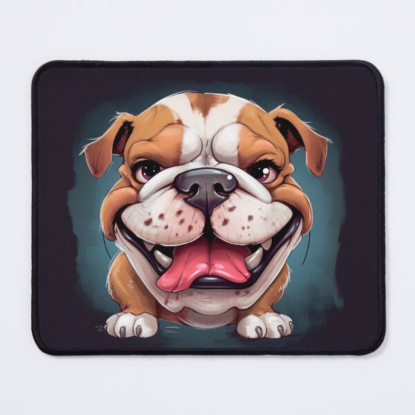 Item preview, "Cartoon Bulldog with Big Eyes" designed and sold by Mykhailov.