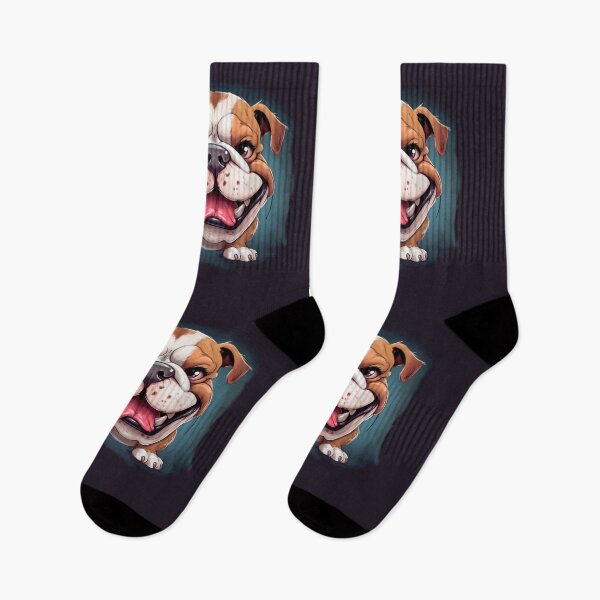 Item preview, "Cartoon Bulldog with Big Eyes" designed and sold by Mykhailov.