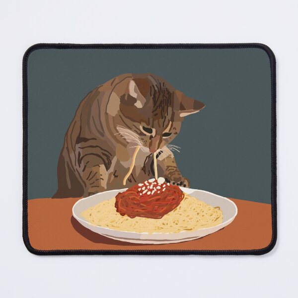 Item preview, Cat eating spaghetti - Icon designed and sold by jee532.