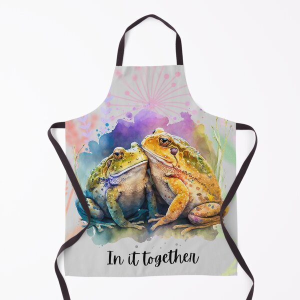 Item preview, Watercolor Frogs and Wild Flowers In it Together designed and sold by Birchmoss.