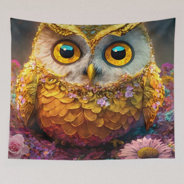 Item preview, Golden Owl designed and sold by WallGarden.