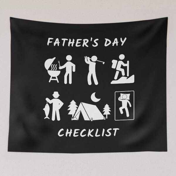 Item preview, Father's Day Checklist with White Images designed and sold by BrinaandPops.