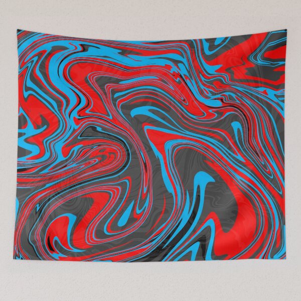 Item preview, Smokey blue and red liquify designed and sold by Devin Axiom.