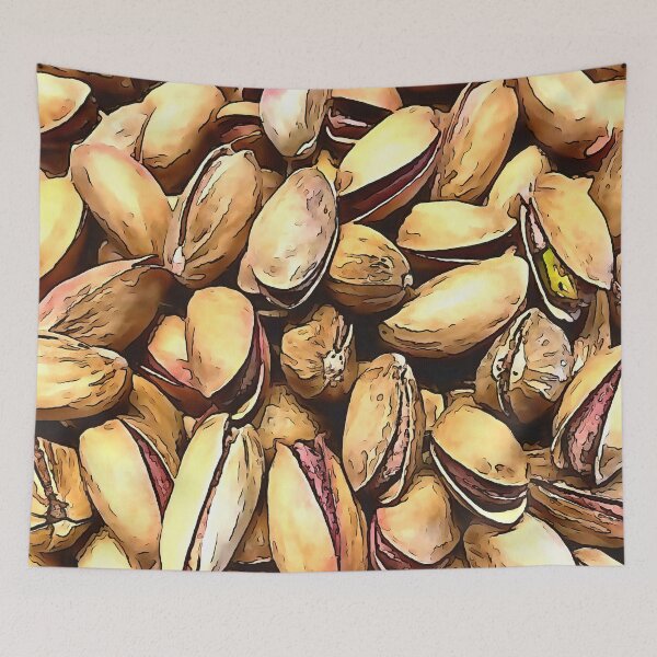 Item preview, Pistachio Nuts Black Outline Art designed and sold by taiche.