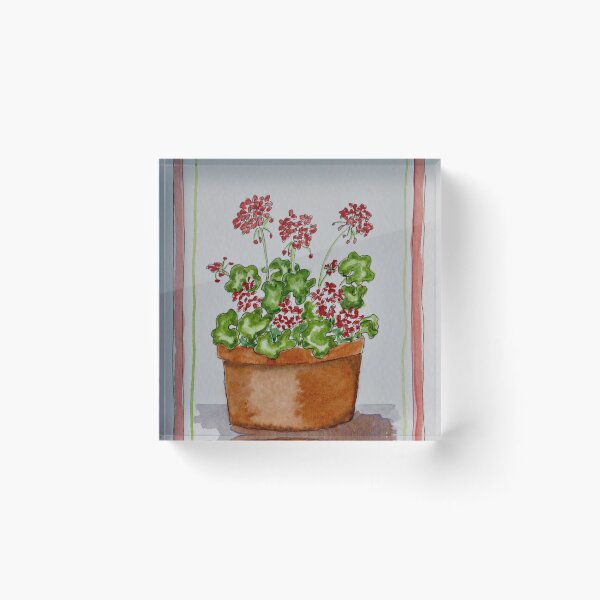 Item preview, Geranium Frame designed and sold by TrilliumArts.