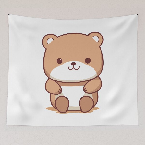Item preview, Cuddly & Cute Chibi Bear  designed and sold by Lenkooo.