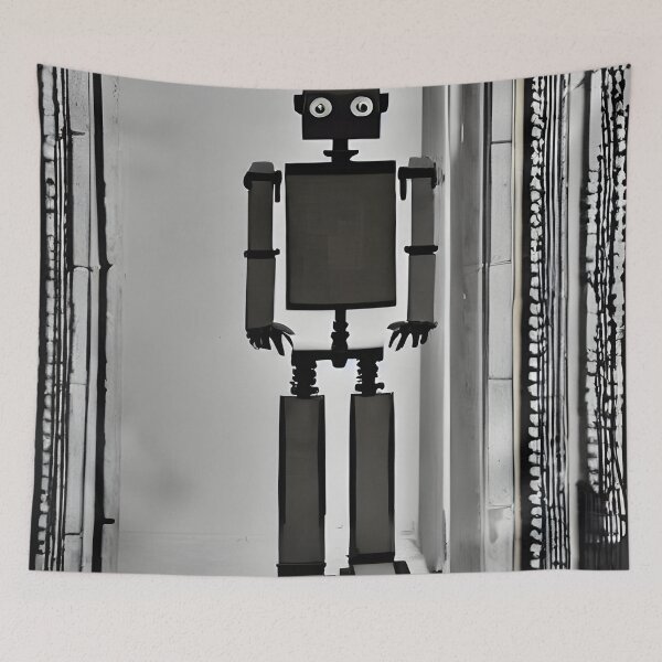 Aperçu de l'œuvre Des robots à la manière de Christian Boltanski créée et vendue par CRAFTER-MEDIA.