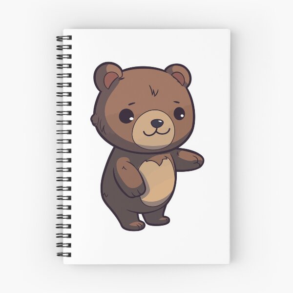 Item preview, Adorable & Cute Chibi Brown Bear  designed and sold by Lenkooo.