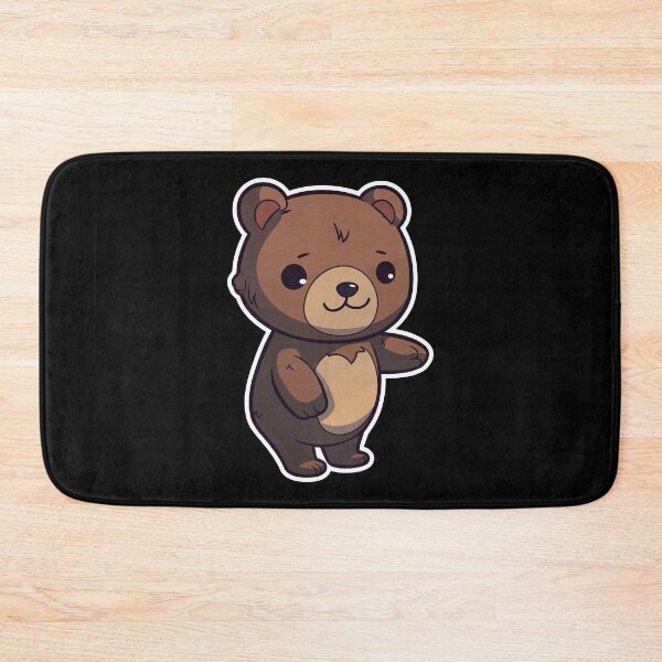 Item preview, Adorable & Cute Chibi Brown Bear  designed and sold by Lenkooo.