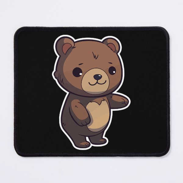 Item preview, Adorable & Cute Chibi Brown Bear designed and sold by Lenkooo.