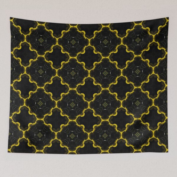 Item preview, Yellow Chrysanthemum Light and Shadow Kaleidoscope pattern (Seamless) 10 designed and sold by Swabcraft.