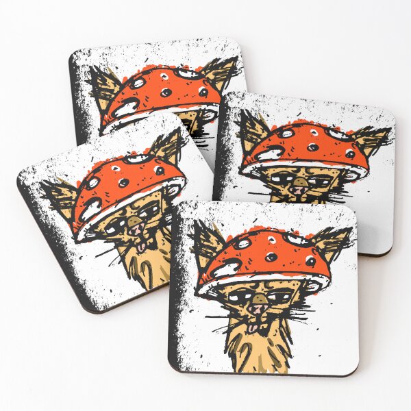 Item preview, mushroom hat cat designed and sold by Michael Stewart.