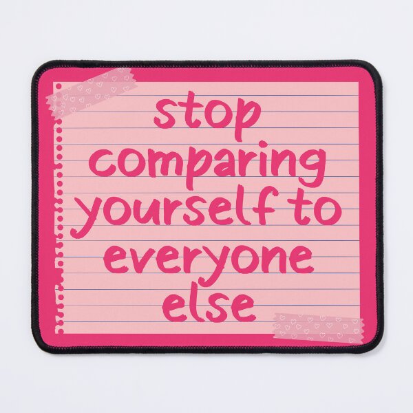 Item preview, Stop Comparing Yourself To Others Pastel Pink Reminder designed and sold by Pink Ribbon.