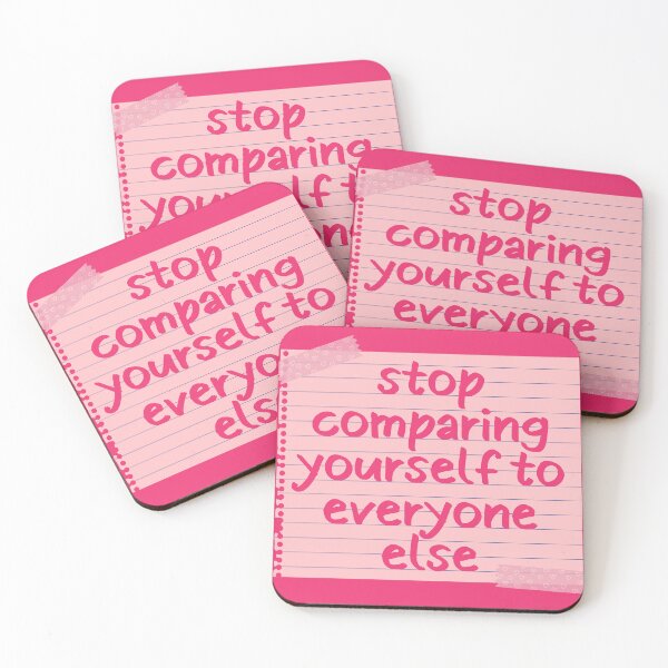 Item preview, Stop Comparing Yourself To Others Pastel Pink Reminder designed and sold by Pink Ribbon.