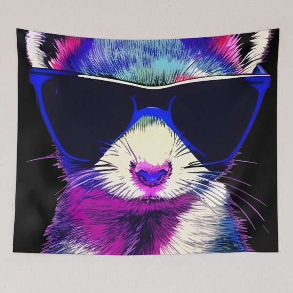 Artikelvorschau, Frettchen mit Sonnenbrille entworfen und verkauft von PWD-Design.