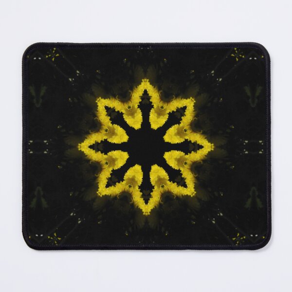 Item preview, Yellow Chrysanthemum Light and Shadow Kaleidoscope pattern (Seamless) 12 designed and sold by Swabcraft.