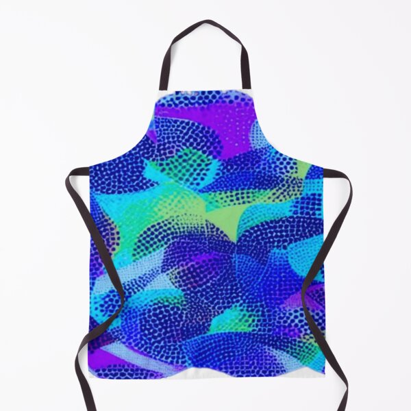 Aperçu de l'œuvre abstraction formes irrégulières qui se chevauchent rubans bleus couleurs à la mode créée et vendue par JaroDesign2023.