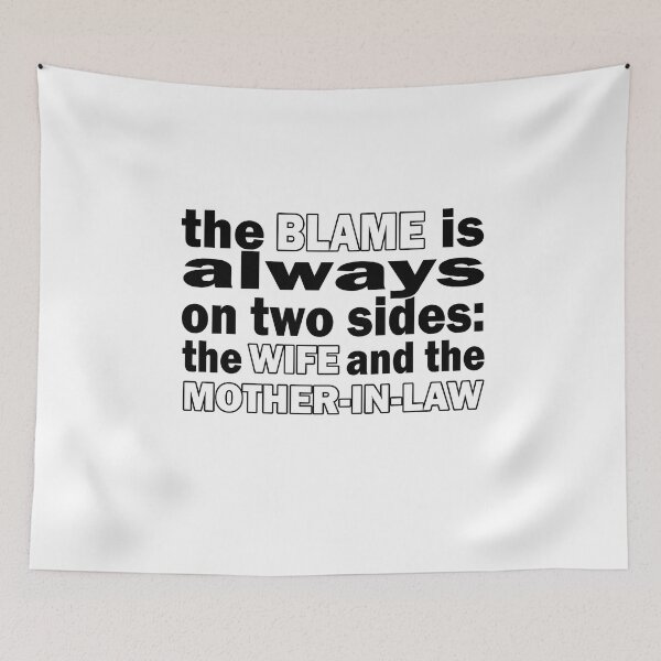 Item preview, Funny Divorce Quote the blame of the wife and mother-in-law designed and sold by raccoon-shop.