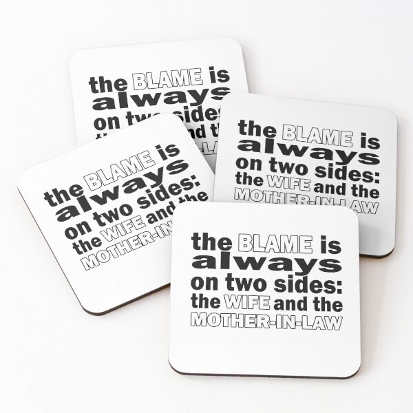 Item preview, Funny Divorce Quote the blame of the wife and mother-in-law designed and sold by raccoon-shop.