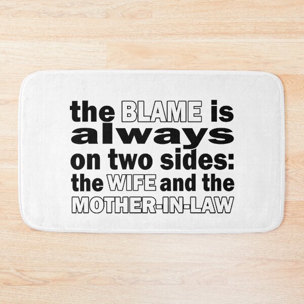 Item preview, Funny Divorce Quote the blame of the wife and mother-in-law designed and sold by raccoon-shop.
