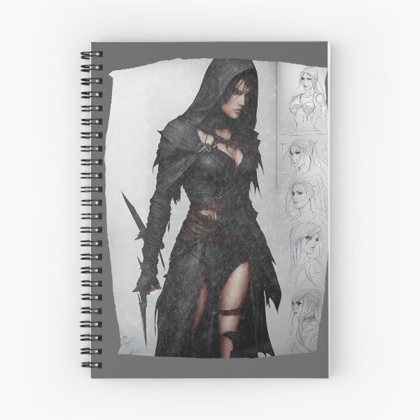 Item preview, Female Assassin Sketchbook designed and sold by FiaFiaPress.