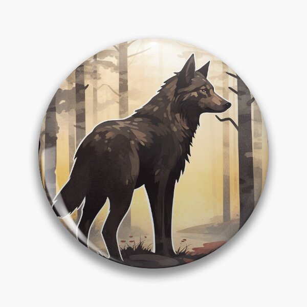 Item preview, Beatiful wolf walking in the forest designed and sold by Louis-MDK.