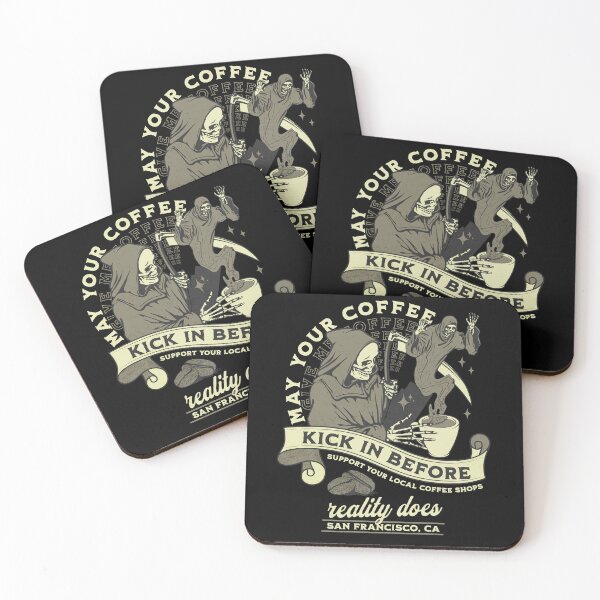 Item preview, Coffee Lover | May Your Coffee Kick In Before Reality Does designed and sold by PlayfulPrint.