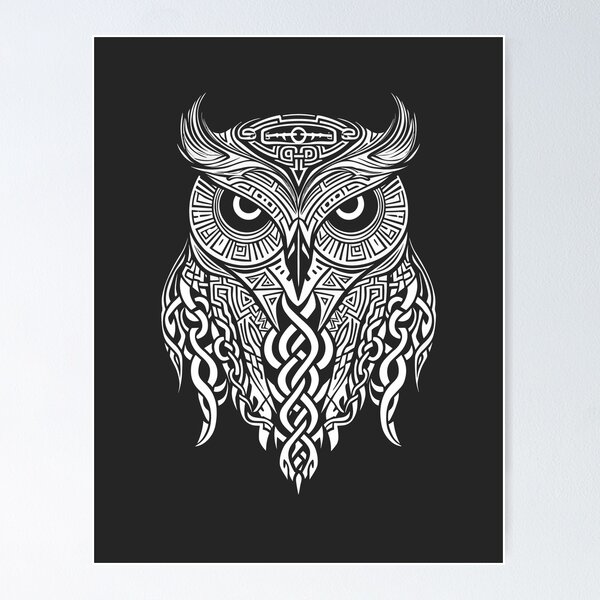 Tribal Tattoo Owl