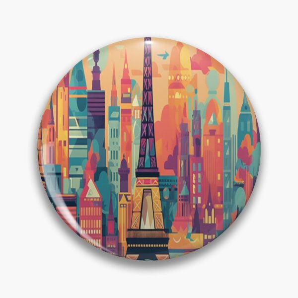 Item preview, Whimsical City 1 designed and sold by FreWil2Art.