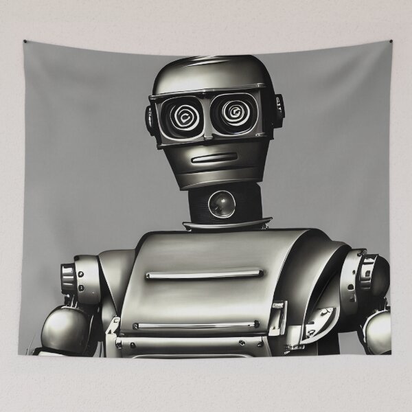 Artikelvorschau, Roboter im Stil berühmter Kunst. entworfen und verkauft von CRAFTER-MEDIA.