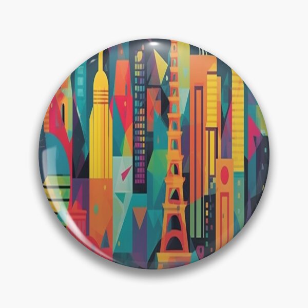 Item preview, Whimsical City 3 designed and sold by FreWil2Art.