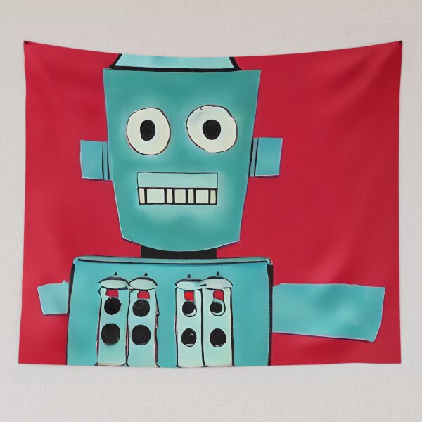Item preview, Robot in the style of famous art. designed and sold by CRAFTER-MEDIA.
