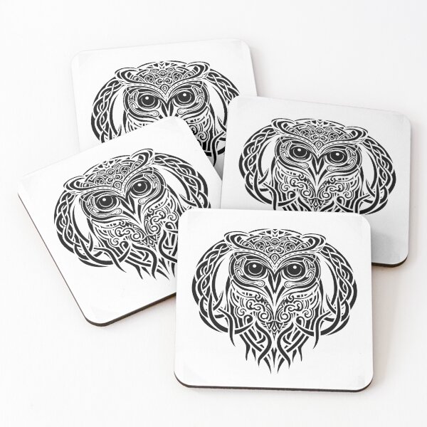Item preview, Celtic Vikings Owl Tribal Tattoo designed and sold by Yevhenii Kravchuk.