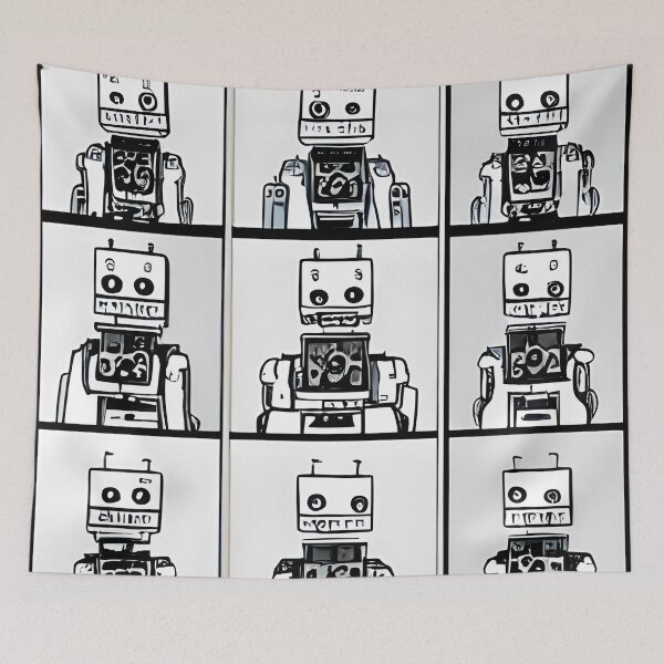 Item preview, Robot in the style of famous art. designed and sold by CRAFTER-MEDIA.