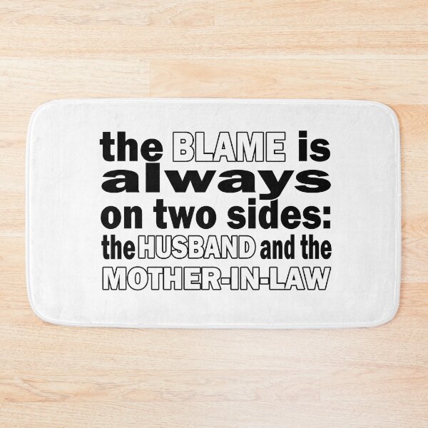 Item preview, Funny Divorce Quote the blame of the husband and mother-in-law designed and sold by raccoon-shop.