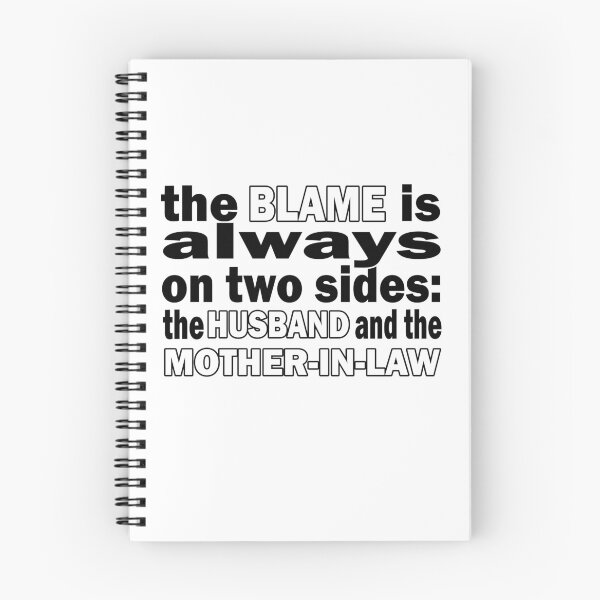 Item preview, Funny Divorce Quote the blame of the husband and mother-in-law designed and sold by raccoon-shop.