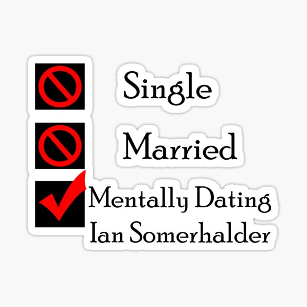 Geistig aus Ian Somerhalder Sticker
